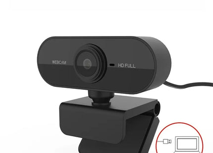 USB Webcam with Microphone, Plug and Play Computer Camera for Video Calling, Zoom, Teams, Streaming, Compatible with PC and Mac