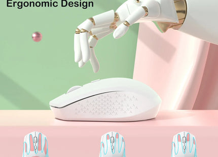 Bluetooth 5.2 Mouse 2.4G Wireless Mouse Dual-Mode Silent Mouse Rechargeable Gaming Mouse 1600DPI for Laptop Computer Win Mac OS