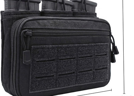 Tactical Mag Admin Pouch Molle Mag Pouch, Open Top Single/Double/Triple Magazine Pouch Holder Carrier for M4 M16 AK AR Glock M1911 92F 9Mm Molle Utility Tool Pouch Medical EMT Organizer