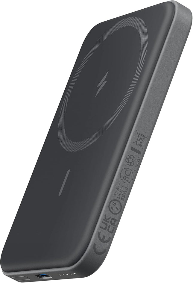 Anker Magnetic Portable Charger, 5,000 Mah Wireless Portable Charger with USB-C Cable, Battery Pack Only Compatible with Phone 15/15 Pro/15 Pro Max, Iphone 14/13/12 Series