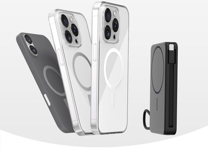 Magnetic Power Bank, 10,000Mah Wireless Portable Charger for Mag-Safe 15W Fast Charging, Battery Pack with Usb-C/Lightning Cable 22.5W In/Out for Iphone 17/16/15/14/13/12 Series, Airpods & More