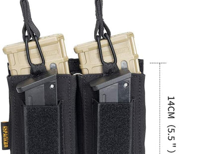 EXCELLENT ELITE SPANKER Open-Top Single/Double/Triple Molle Mag Pouch for M4 M14 M16 AK AR Elastic Rifle Magazines for Pistol Mag Pouch