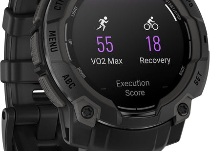 Garmin Instinct® 3 45Mm, AMOLED Display, Rugged Outdoor GPS Smartwatch, Metal-Reinforced Bezel, Built-In Flashlight, up to 18 Days of Battery Life, Black