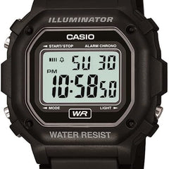 Casio Men'S F108WH Illuminator Collection Black Resin Strap Digital Watch