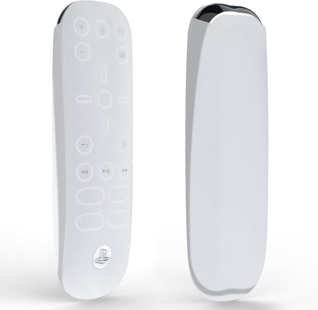 Geekria Silicone Remote Case Compatible with Sony PS5, Playstation 5 Controller Sleeve, Ergonomic Design, Shock-Absorption Washable, Full Body Protector Skin (White)