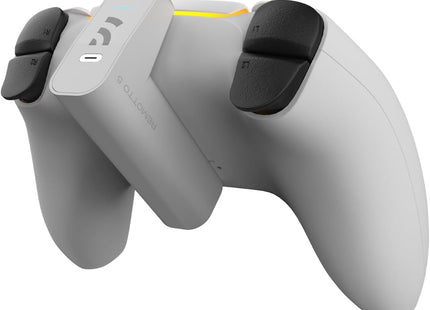 Remotto5 - Wireless Charger for PS5 Controller, Portable Battery for Dualsense, Play While Charging, +12 Hours of Battery Life, PS5 Accessory