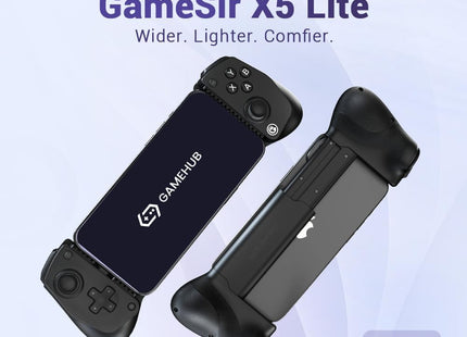 Gamesir X5 Lite Mobile Gaming Controller for Android & Iphone 15/16 Series (USB-C), Hall Effect Joystick, Lightweight Ergonomic Phone Controller- Play Genshin Impact & Zenless Zone Zero
