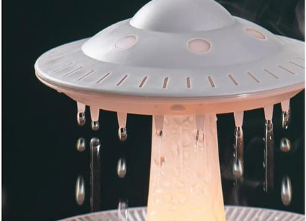 UFO Cloud Rain Drop Humidifier – Noiseless Ultrasonic Aromatherapy Diffuser with Remote Control, Cool Mist Air Purifier for Home, Office & Bedroom – 200Ml+ Capacity