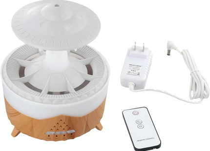 UFO Cloud Rain Drop Humidifier – Noiseless Ultrasonic Aromatherapy Diffuser with Remote Control, Cool Mist Air Purifier for Home, Office & Bedroom – 200Ml+ Capacity