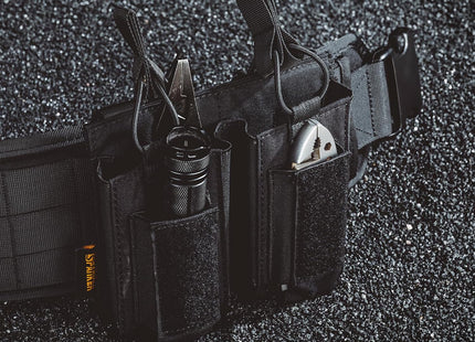 EXCELLENT ELITE SPANKER Open-Top Single/Double/Triple Molle Mag Pouch for M4 M14 M16 AK AR Elastic Rifle Magazines for Pistol Mag Pouch