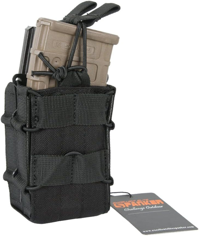 EXCELLENT ELITE SPANKER Tactical Molle Single/Double Open-Top Mag Pouch for M4 M14 M16 AR15 G36 Magazine