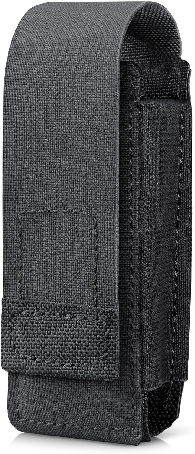 WYNEX OC Pepper Spray Holster Pouch, Small MOLLE Flashlight Holder Tactical Multitool Mag Accessories Pouch for Duty Belt