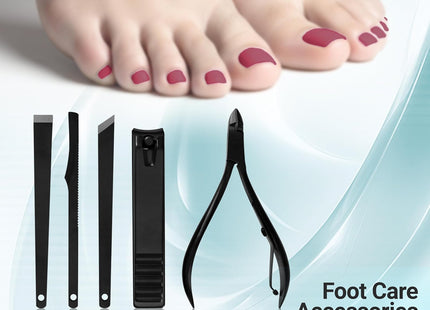 Utopia Care - 15 in 1 Stainless Steel Professional Manicure Pedicure Set Nail Clippers Kit – Portable Travel Grooming Kit - Facial, Cuticle and Nail Care for Men and Women (Black)