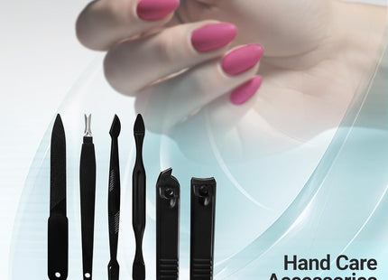 Utopia Care - 15 in 1 Stainless Steel Professional Manicure Pedicure Set Nail Clippers Kit – Portable Travel Grooming Kit - Facial, Cuticle and Nail Care for Men and Women (Black)