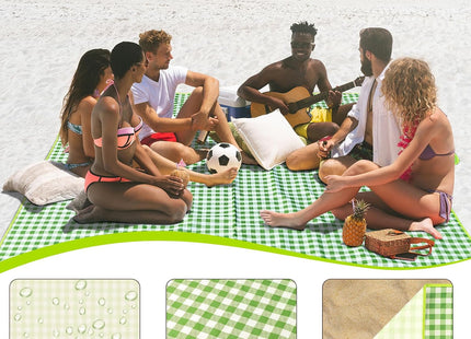 Picnic Blanket Waterproof, 79"X79" Extra Large Outdoor Picnic Blanket, Beach Blanket Sandproof Foldable for Travel Park Music Festival Picnic Mats