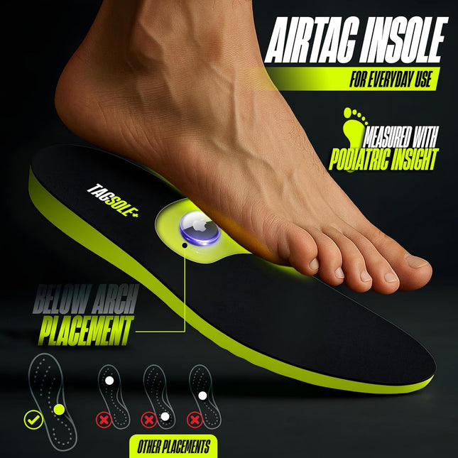 Airtag Shoe Insole - Comfortable & Secure Airtag Shoe Insert for Safety | GPS Tracker Insole for Kids, Elderly & Special Needs – Airtag Hidden Accessory (20-24Cm / 7.87-9.45“)