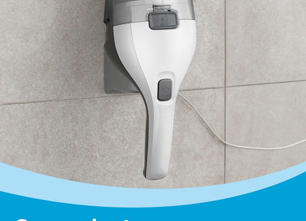 BLACK+DECKER Dustbuster Quickclean Cordless Handheld Vacuum, White (HNVC215B10), Dirt Bowl and Fliter