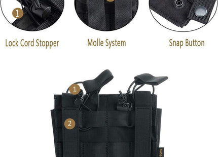 EXCELLENT ELITE SPANKER Open-Top Single/Double/Triple Molle Mag Pouch for M4 M14 M16 AK AR Elastic Rifle Magazines for Pistol Mag Pouch