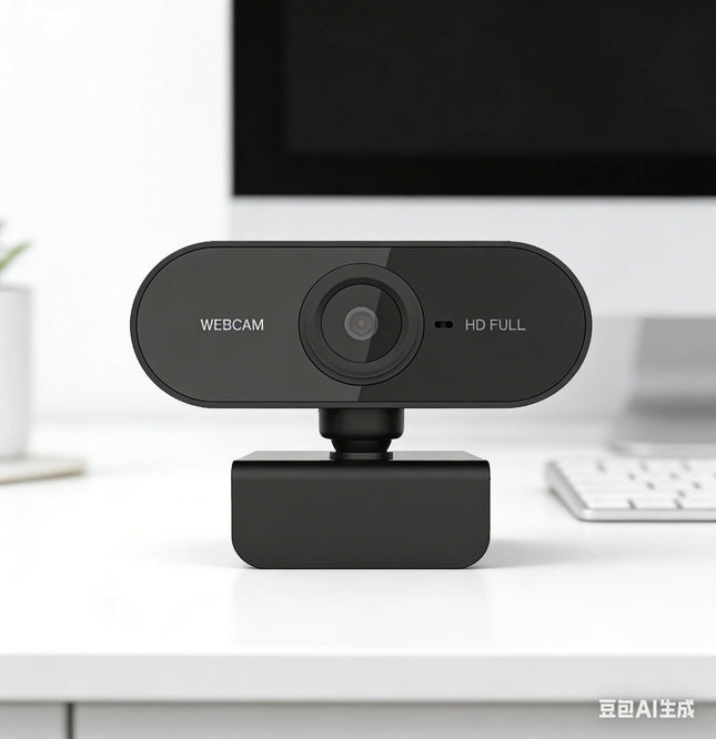 USB Webcam with Microphone, Plug and Play Computer Camera for Video Calling, Zoom, Teams, Streaming, Compatible with PC and Mac