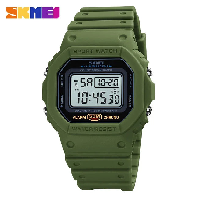1628 Luxury Digital Men Watches Sports Waterproof Electronic Mens Wristwatches Military Back Light Clock 1988 Reloj Hombre