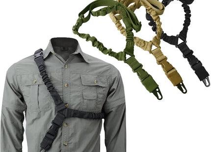 Shot Gun Belt Hunting Accessories Tactical Gear Tactical Single Point Gun Sling Shoulder Strap Rifle Rope Belt with Metal Buckle