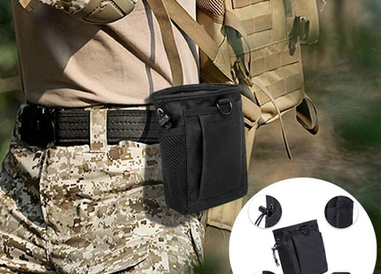 Tactical Molle Dump Drop Pouch Magazine Pouch Pocket Drawstring Recovery Bag Hunting Accessories Utility Waist Pack