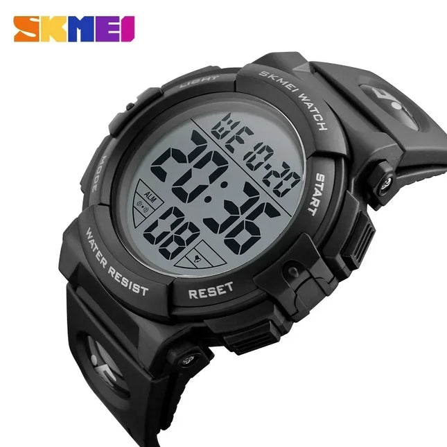 1258 Relogio Masculino Fashion Outdoor Sport Watch Men Multifunction Watches Military 5Bar Waterproof Digital Watch