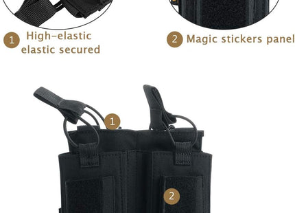 EXCELLENT ELITE SPANKER Open-Top Single/Double/Triple Molle Mag Pouch for M4 M14 M16 AK AR Elastic Rifle Magazines for Pistol Mag Pouch