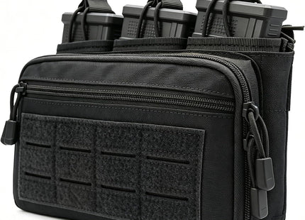 Tactical Mag Admin Pouch Molle Mag Pouch, Open Top Single/Double/Triple Magazine Pouch Holder Carrier for M4 M16 AK AR Glock M1911 92F 9Mm Molle Utility Tool Pouch Medical EMT Organizer