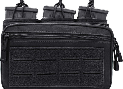 Tactical Mag Admin Pouch Molle Mag Pouch, Open Top Single/Double/Triple Magazine Pouch Holder Carrier for M4 M16 AK AR Glock M1911 92F 9Mm Molle Utility Tool Pouch Medical EMT Organizer