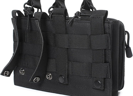 Tactical Mag Admin Pouch Molle Mag Pouch, Open Top Single/Double/Triple Magazine Pouch Holder Carrier for M4 M16 AK AR Glock M1911 92F 9Mm Molle Utility Tool Pouch Medical EMT Organizer